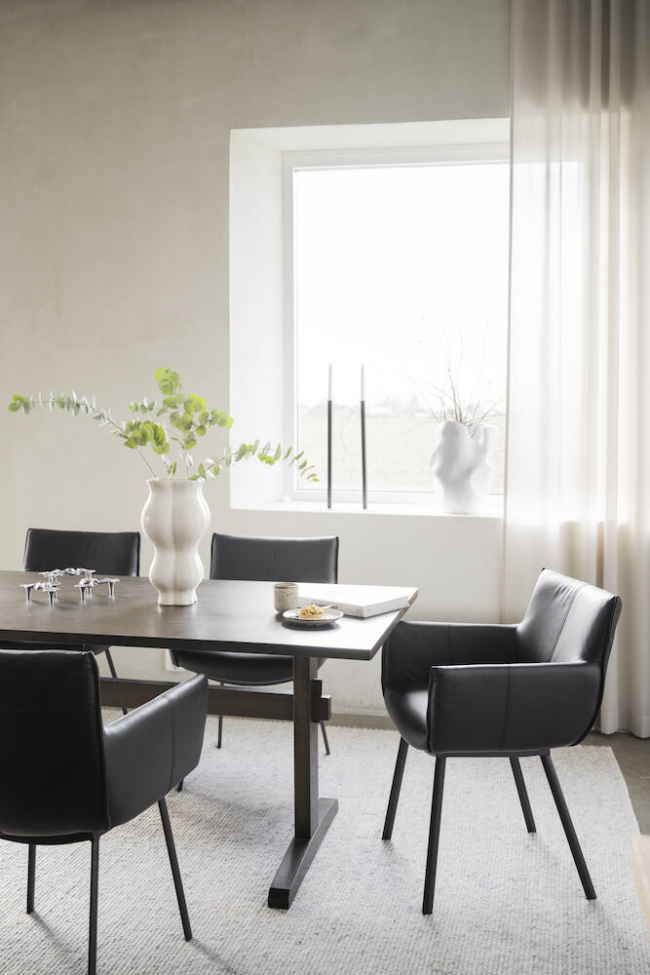 Silla de brazos 'Hinckley' - Negra