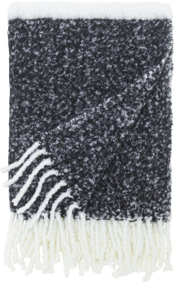 Manta 'Carl' 130x170 - Negro/Blanco