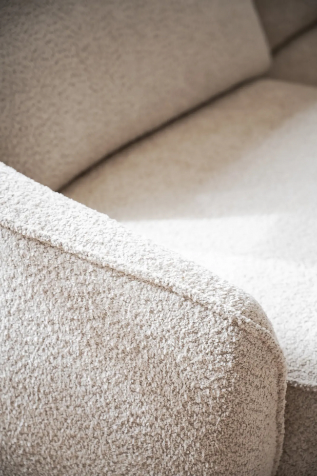 Sofá de 3 plazas 'Norris' con chaise longue izquierda - Beige claro