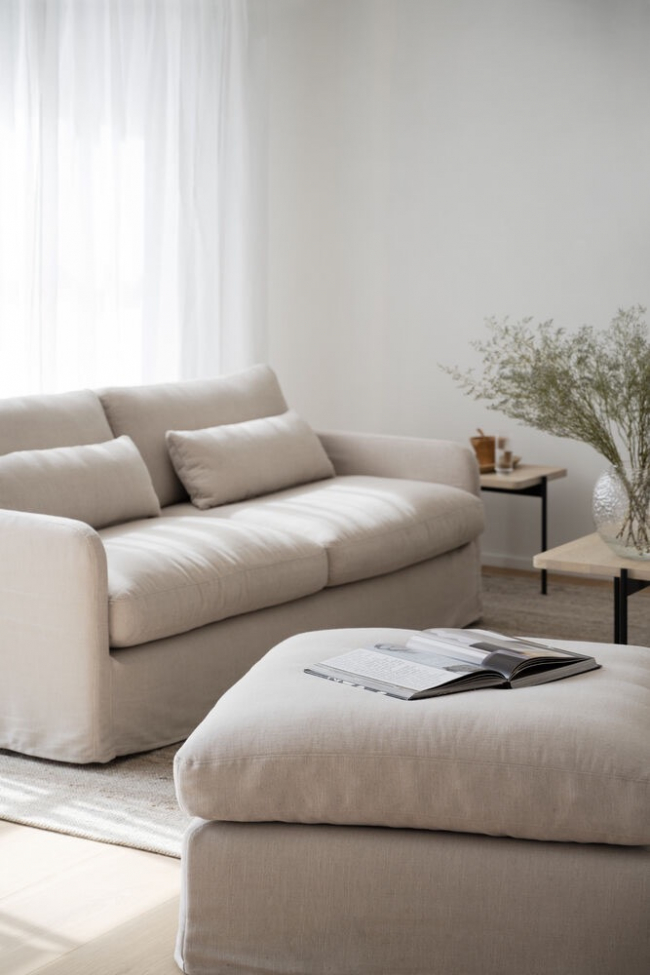 Ottoman 'Peyton' - Beige