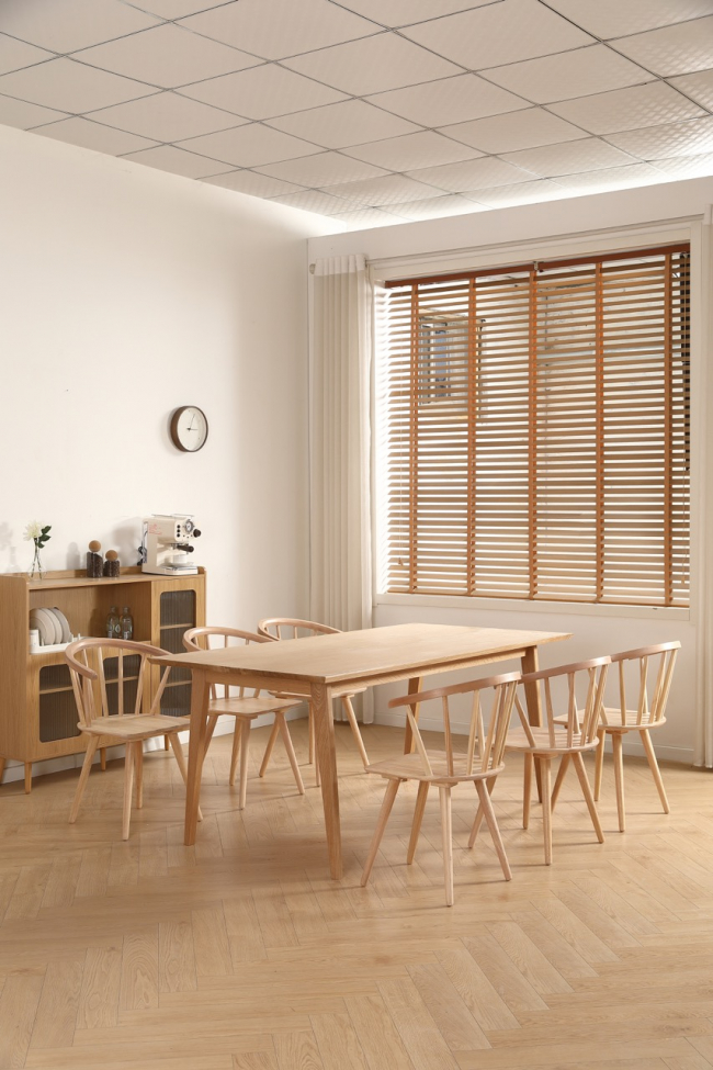 Mesa de comedor 'Saba' 180x90 cm - Roble