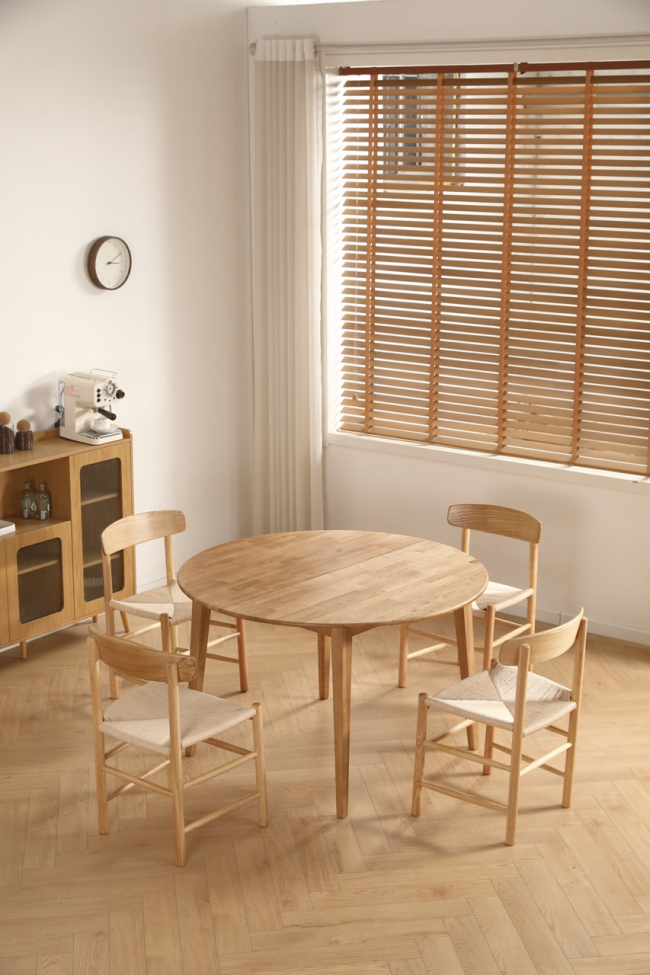 Mesa de comedor 'Isola'redonda 120 cm - Roble