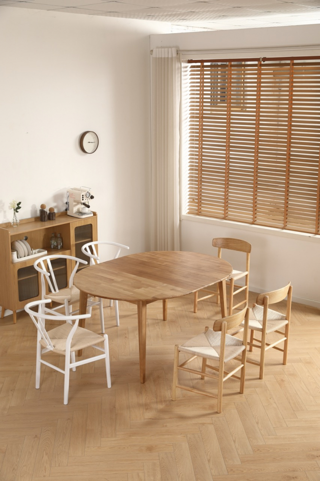 Mesa de comedor 'Isola'redonda 120 cm - Roble