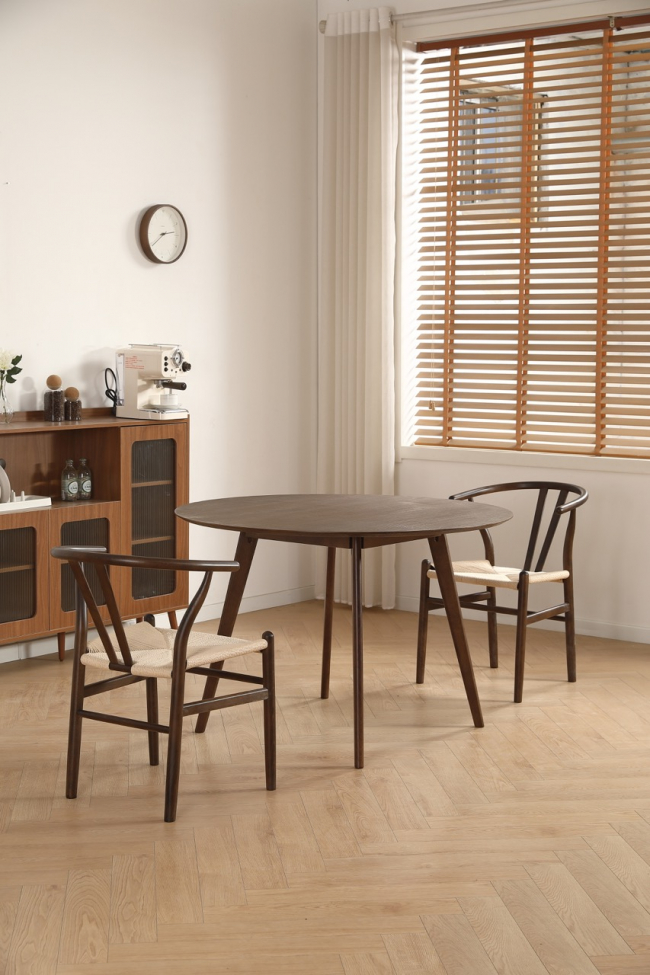 Mesa de comedor 'Luma' Redonda 115 cm - Nogal