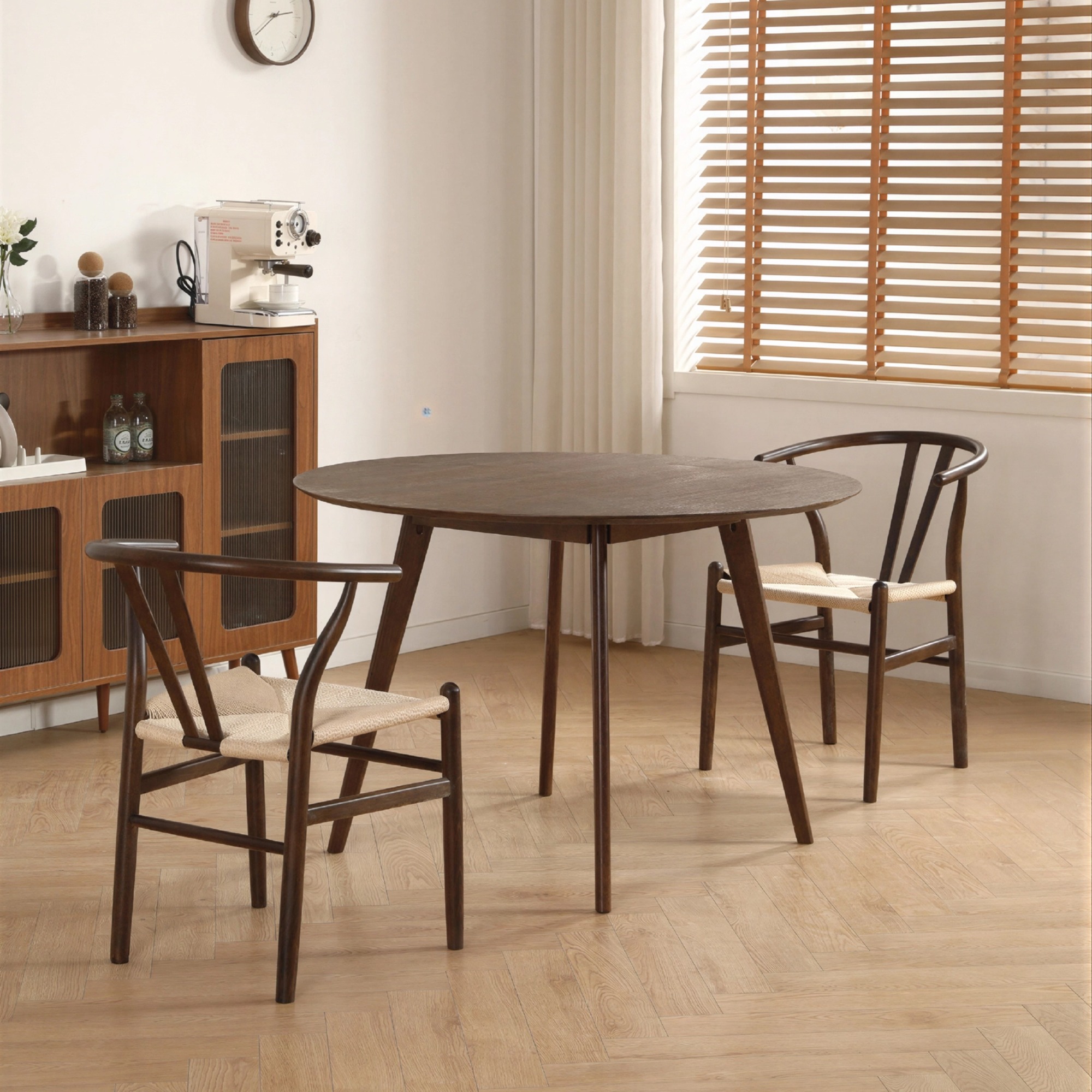 Mesa de comedor 'Luma' Redonda 115 cm - Nogal