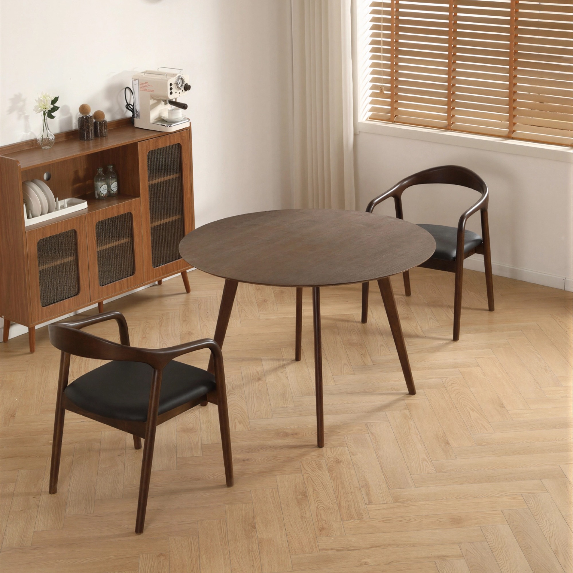 Mesa de comedor 'Luma' Redonda 115 cm - Nogal