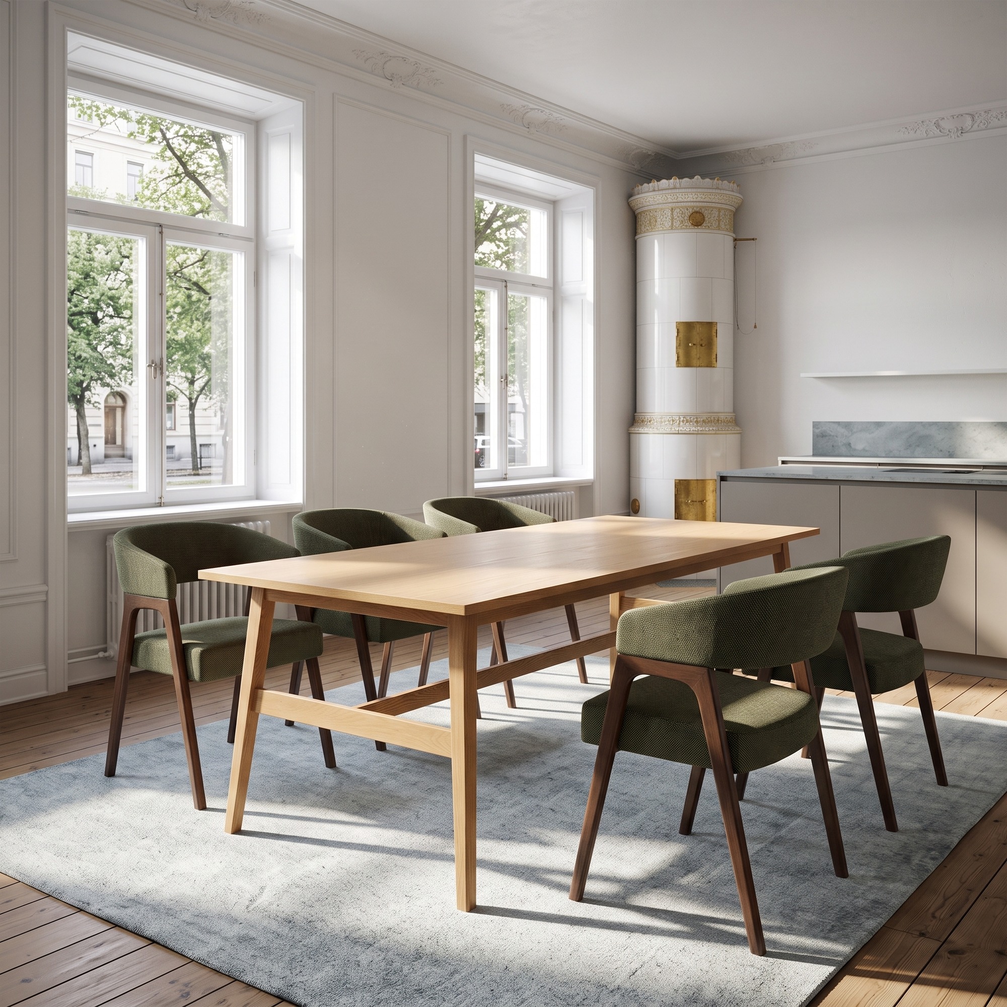 Mesa de comedor 'Alfors' 210x100cm - Natural