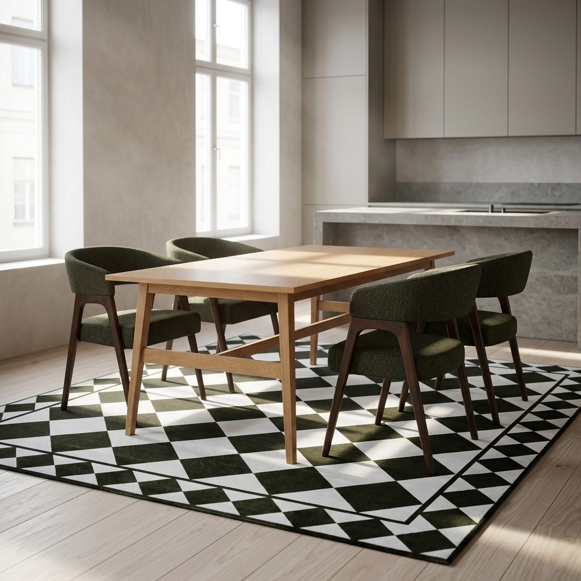 Mesa de comedor 'Alfors' 210x100cm - Natural