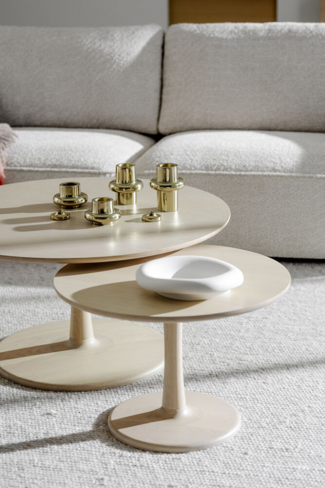 Mesa de café 'Hobart' Redonda 90cm - Natural