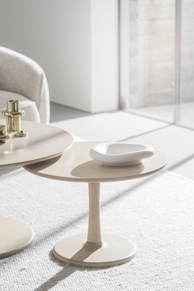 Mesa 'Hobart' Redonda 60cm - Natural