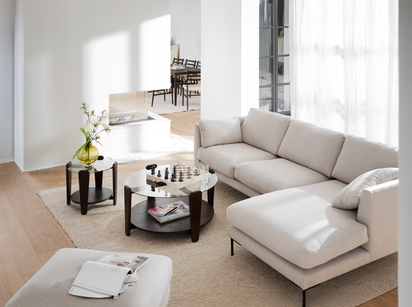 Ottoman 'Corwin' - Beige claro