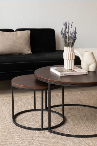 Mesa de centro 'Prime' L 2 partes - Nogal