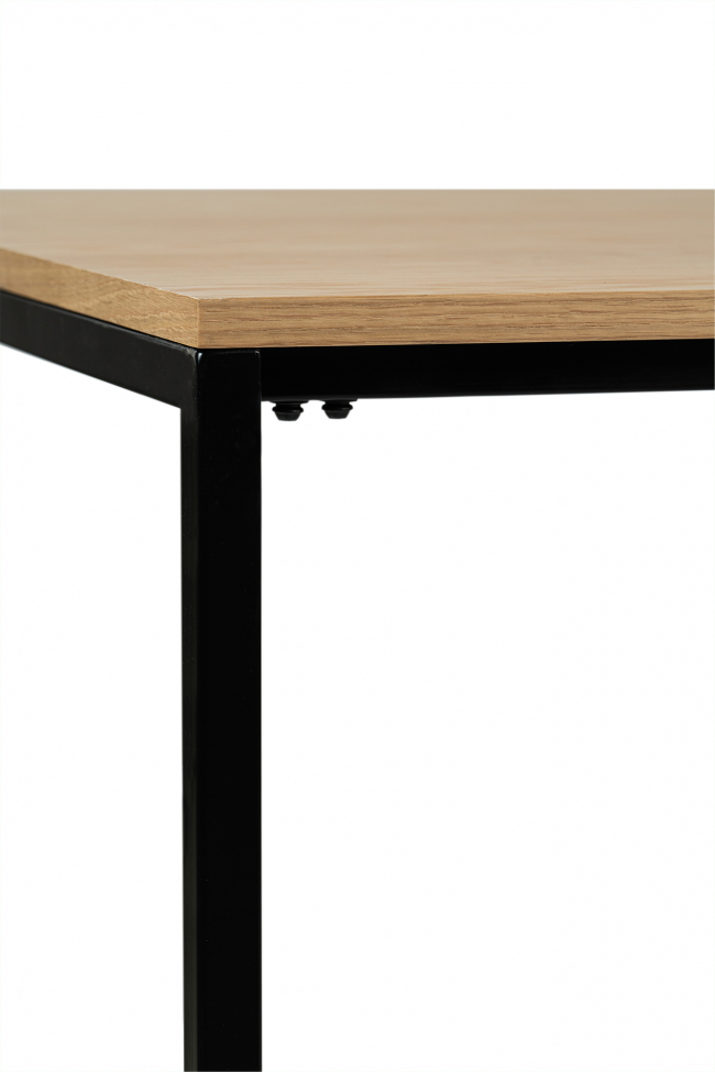 Mesa de comedor 'Vega' 180x90cm - Natural/Negro