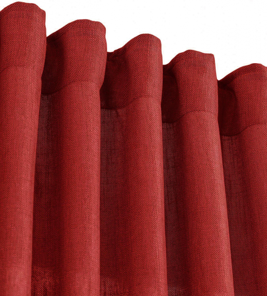 Paquete de 2 Cortinas 'Cecil' 140x260 - Rojo