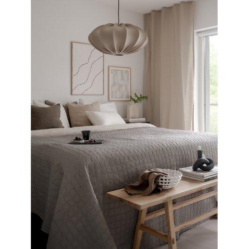 Cubrecama 'Mavis' 260x260 - Gris