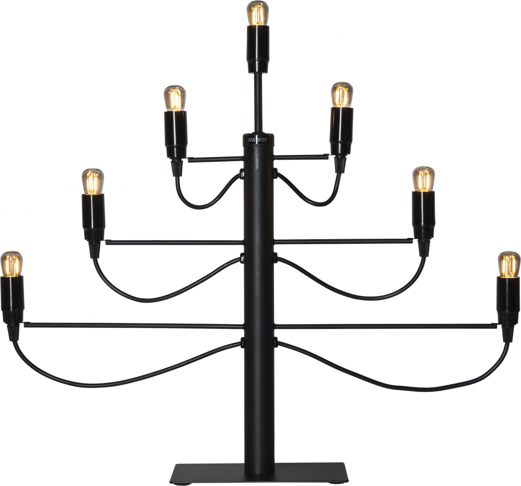 Candelabro de Adviento 'Milano' - Negro