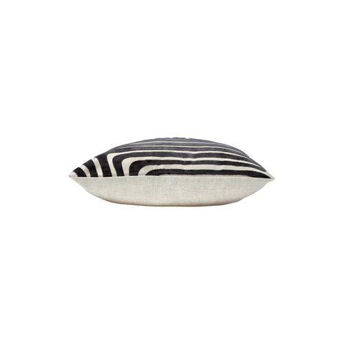 Funda de cojín 'Molly' 45x45 - Gris/Negro