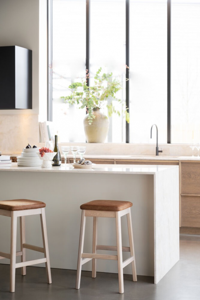 Taburete 'Livermore' - Marrón/Natural