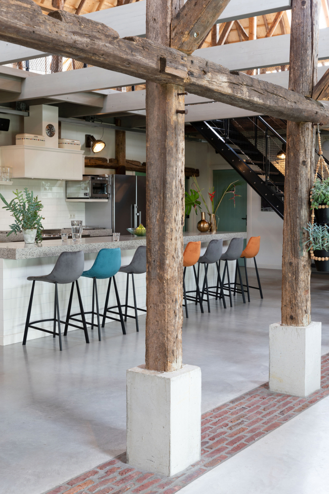 Taburete 'Franky' S - Gris/Velvet