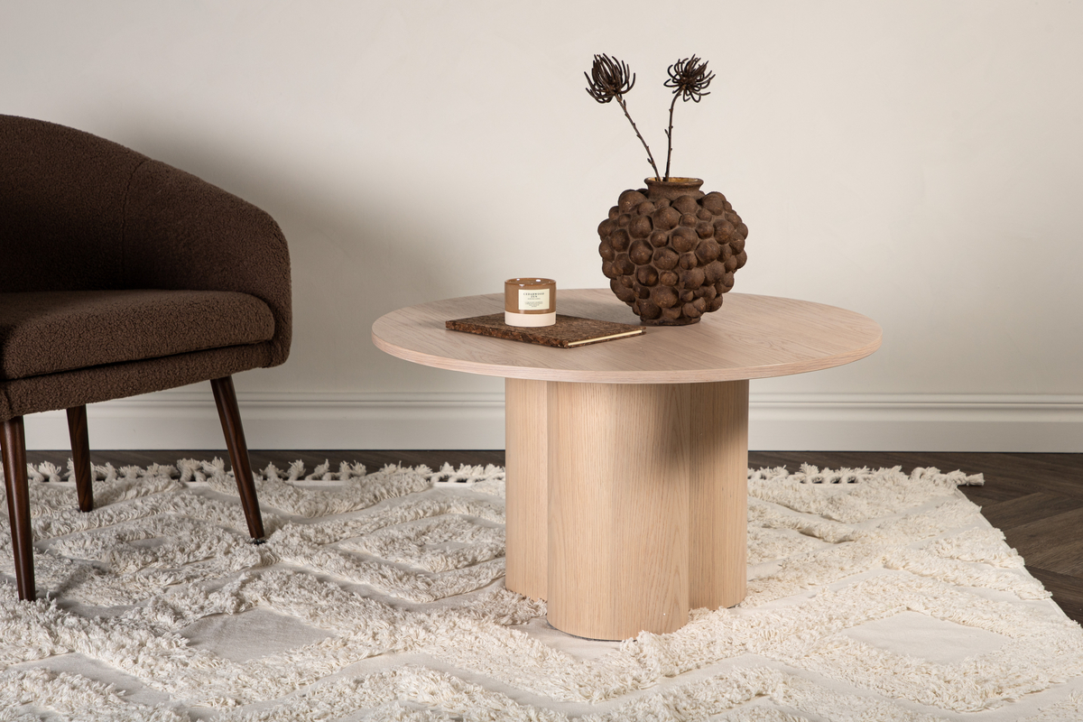 Mesa de café 'Orsa' Redonda 80cm - Natural