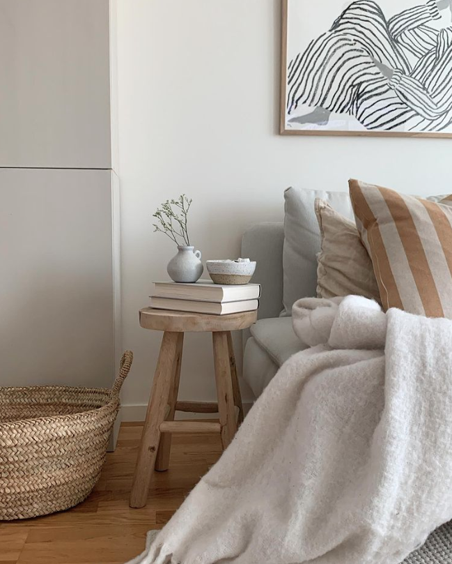 Taburete 'Badia Teak' - Natural