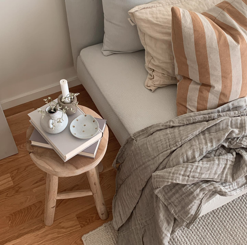 Taburete 'Badia Teak' - Natural