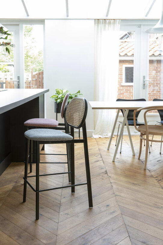 Silla 'Chatou' - Natural/Gris