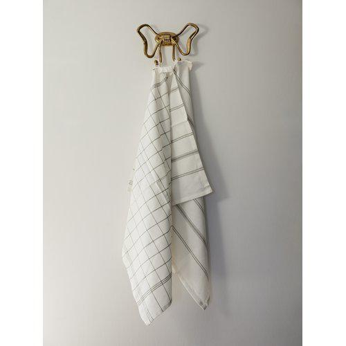 Toalla de cocina 'Erin' 50x70 - Beige/Blanco