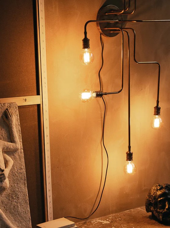 Lámpara de techo 'Devi' - Dorada