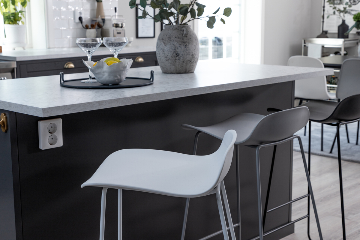 Taburete 'Evanger' - Blanco