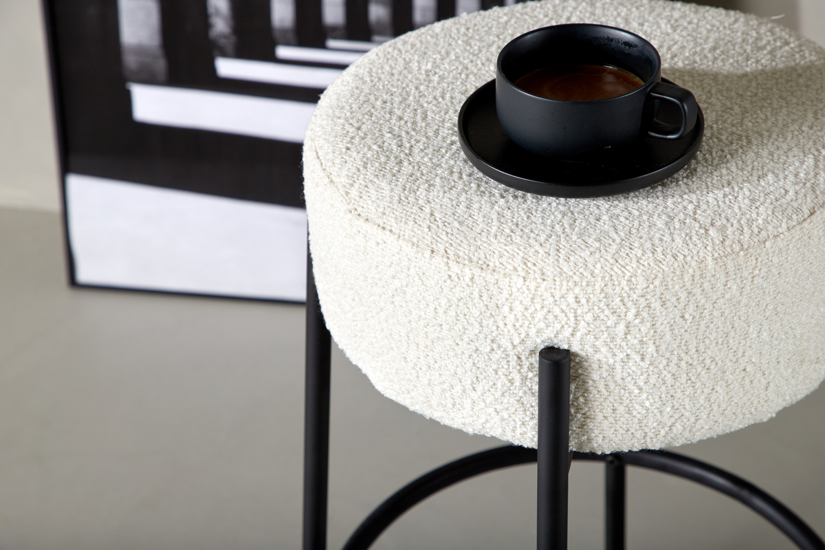 Taburete 'Eigersund' - Blanco