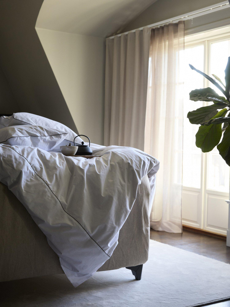 Juego de cama 'Carlton' 220x220 - Blanca