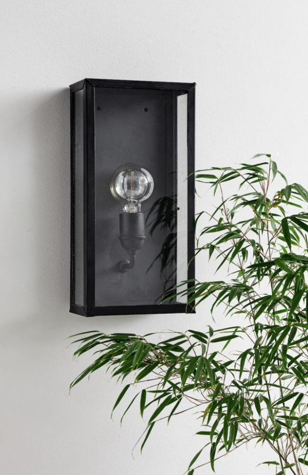 Lámpara de pared 'Lantern' - Negra