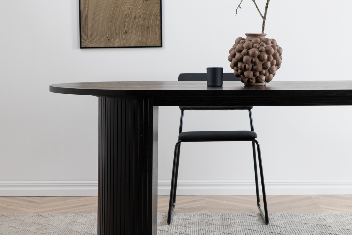 Mesa de comedor 'Barkaby' 90x200cm - Negro