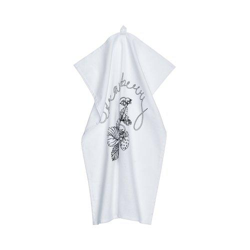 Toalla de cocina 'Strawberry' 47x70 - Blanco