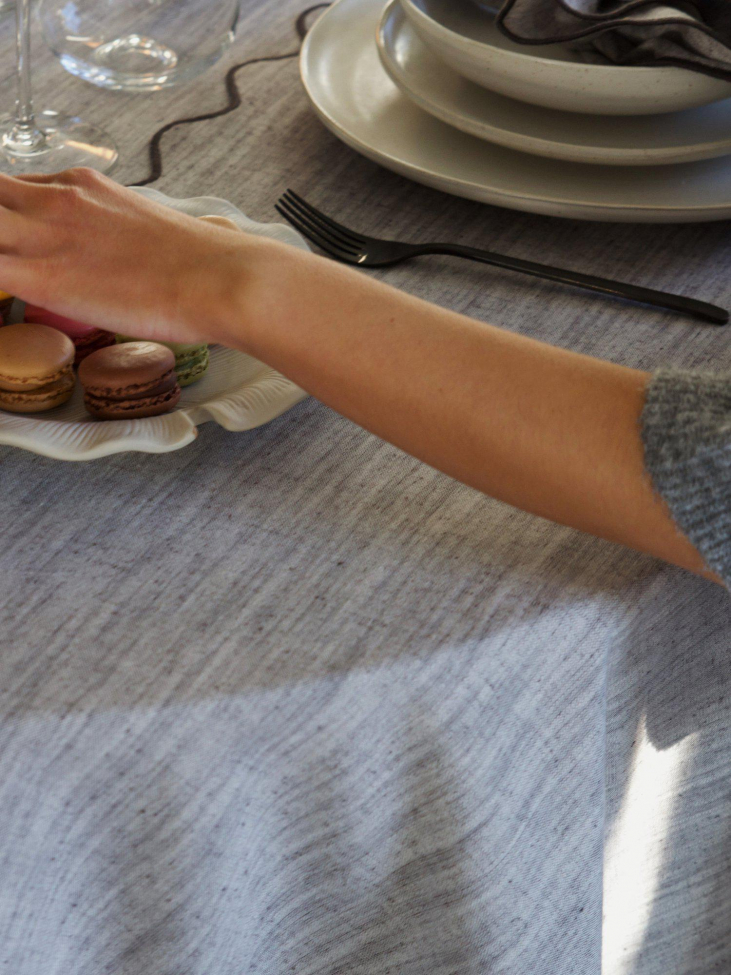 Mantel 'Sabina' 160x280cm - Gris