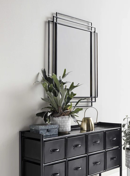 Espejo 'Square' 76x97cm - Negro