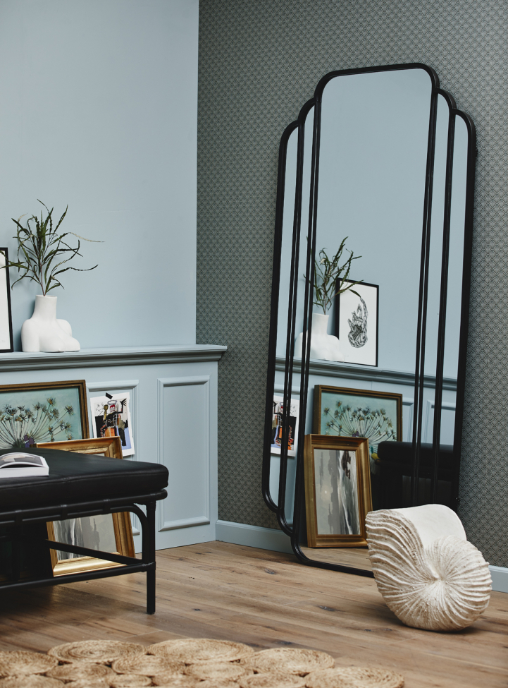 Espejo de pared 'SKYLARK' 100x200cm - Negro