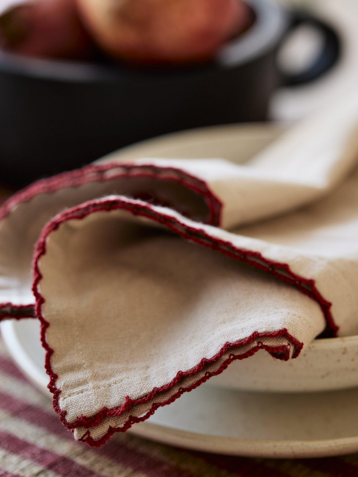 Toalla de cocina 'Stine' 50x70 - Rojo