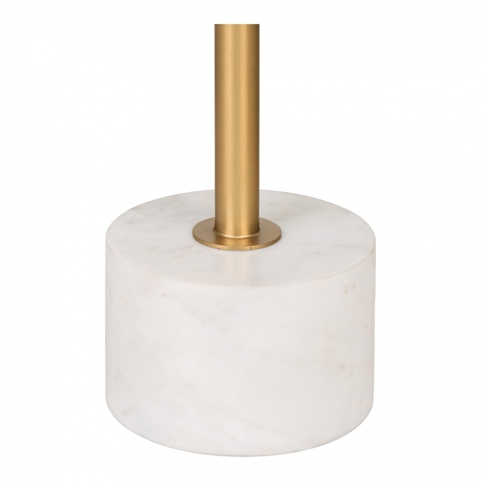 Mesa auxiliar 'Lecco' Redonda 41cm - Mármol/Latón