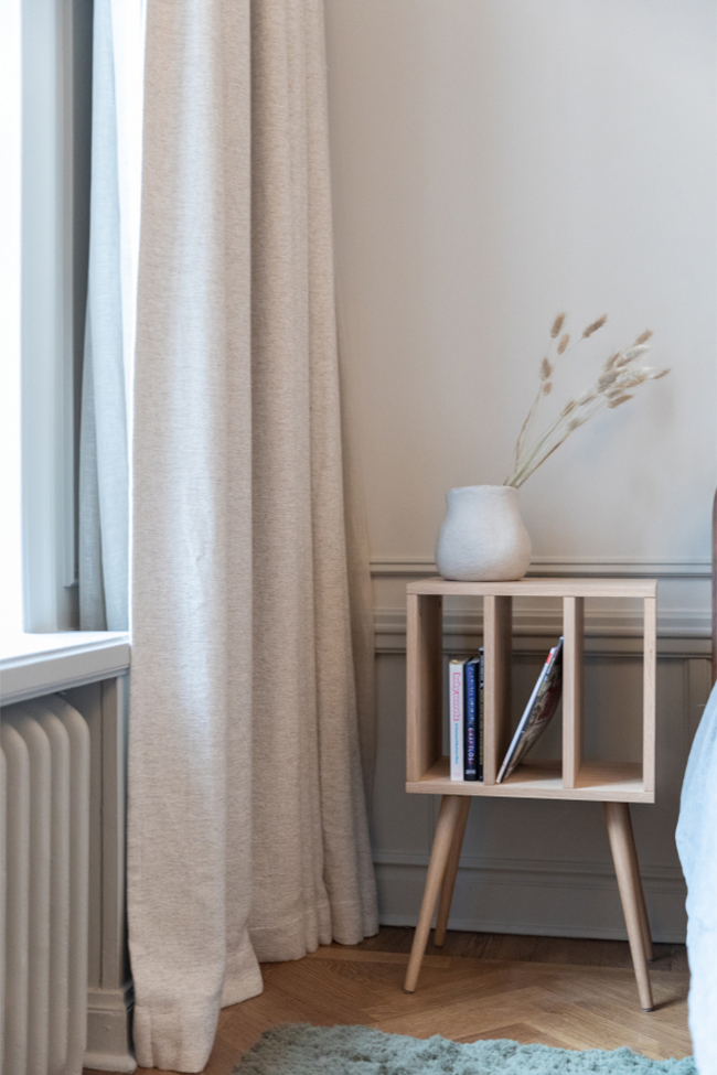 Mesita de noche 'Nordisk' - Roble