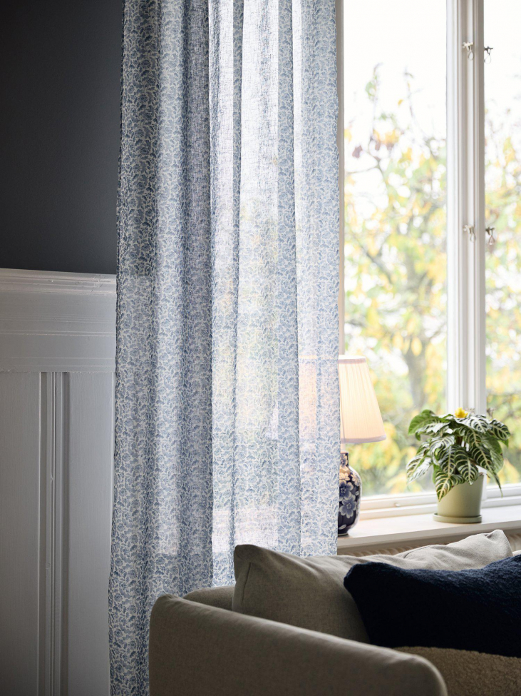 2-pack Cortina 'Filippa' 140x280cm - Azul