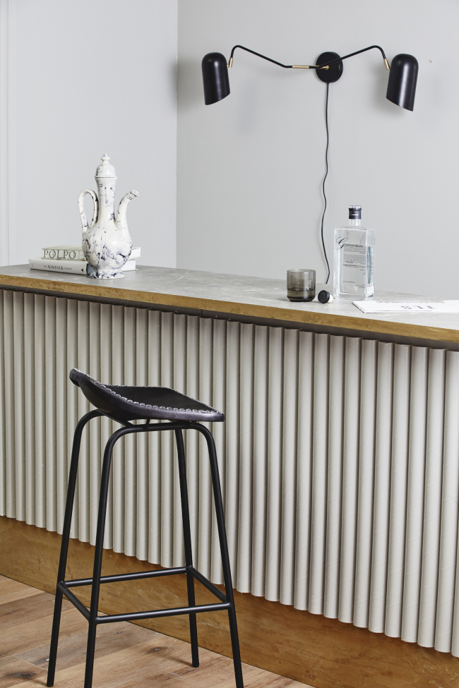 Aplique de pared 'ERIS' - Negro