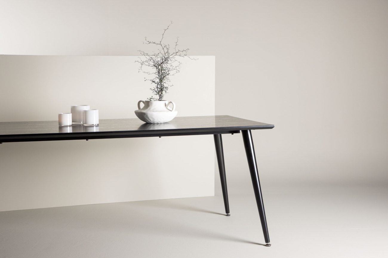 Mesa de comedor 'Kristinehamn' 180x90cm - Negro