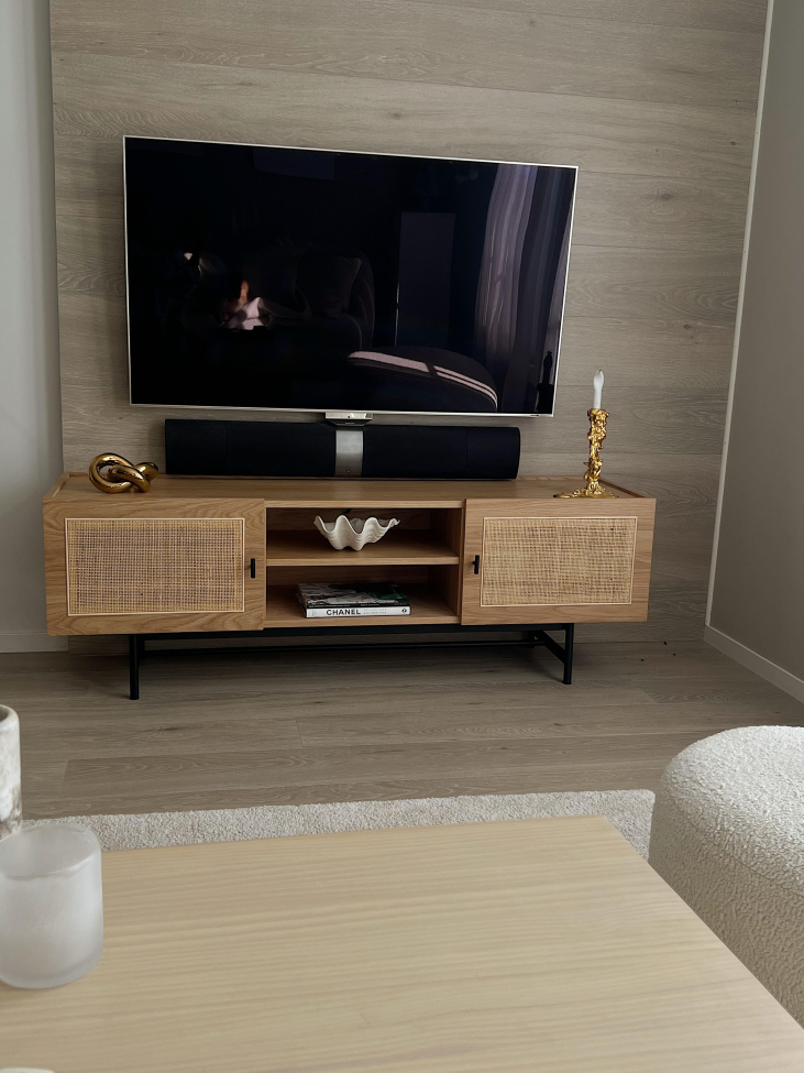 Mueble de TV 'Stil' - Natural/Negro
