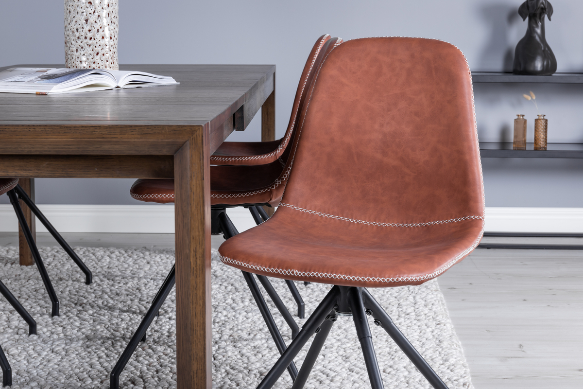 Silla 'Eidsberg' Spin - Marrón/Negro