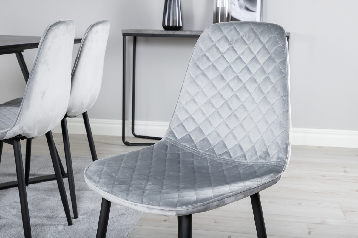 Silla 'Eidsberg' Diamante - Gris/Negro