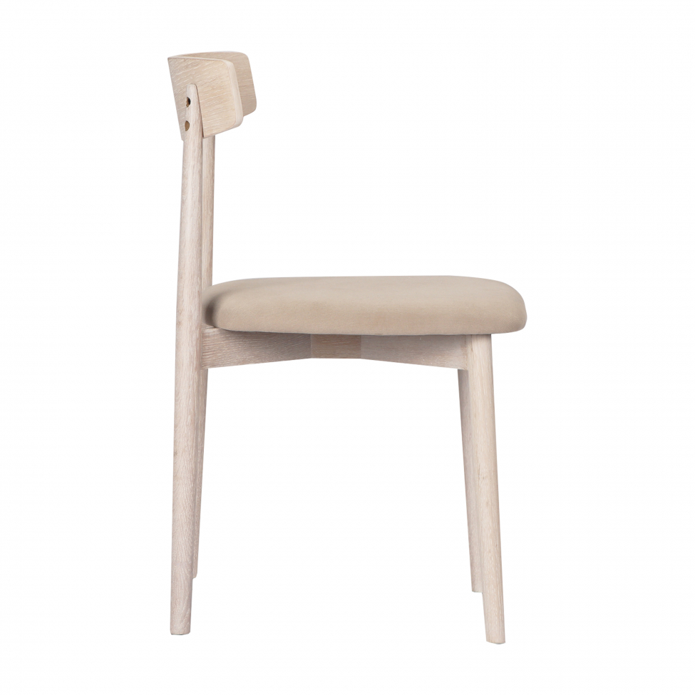 Silla 'Ystad' - Roble blanco/Beige