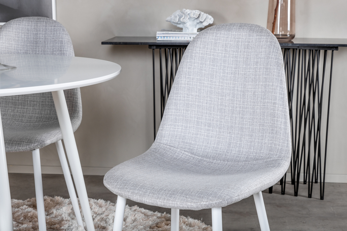 Silla 'Eidsberg' - Gris/Blanco