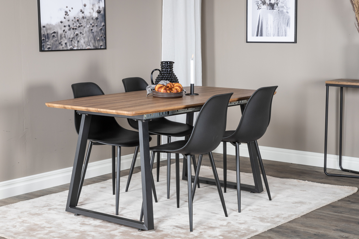 Silla 'Eidsberg' - Plástico negro